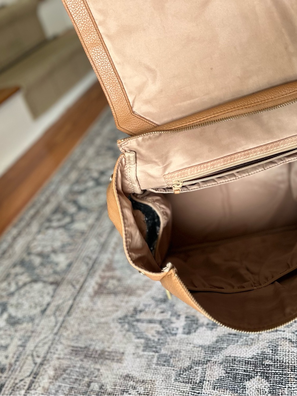 Freshly Picked Classic Diaper Backpack | Camel Vegan Leather - Picture 8 of 10